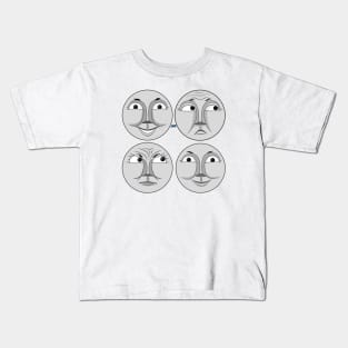 Faces of Gordon the Big Engine Kids T-Shirt